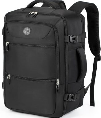 Travel Laptop Backpack, Extra Large Backpacks, Flight Approved Daypack, Business Bag Fit 17.3 inch Laptop for Men Women (Black)